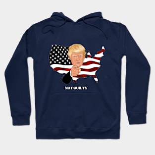 Donald Trump Mugshot Not Guilty Hoodie